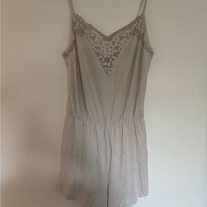 Victors Secret Lace Trim Sleep Romper